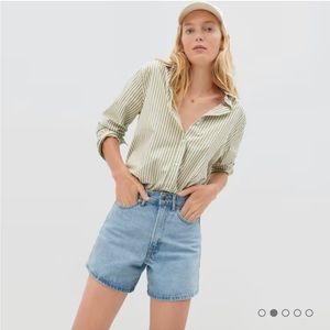 Everlane A line short in powder blue